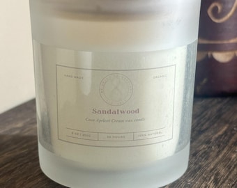 Candela profumata al sandalo