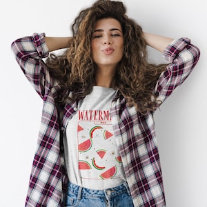 Watermelon Graphic T-Shirt: Funny Summer Fruit Tee for Foodies