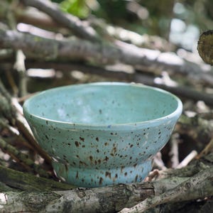 Blue Lagoon Bowl – Handmade Stoneware Bowl – Medium Serving or Breakfast Bowl