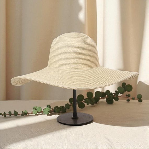 Oversized Rhinestone Sun Hat for Women – 14cm Wide Brim  display picture 3