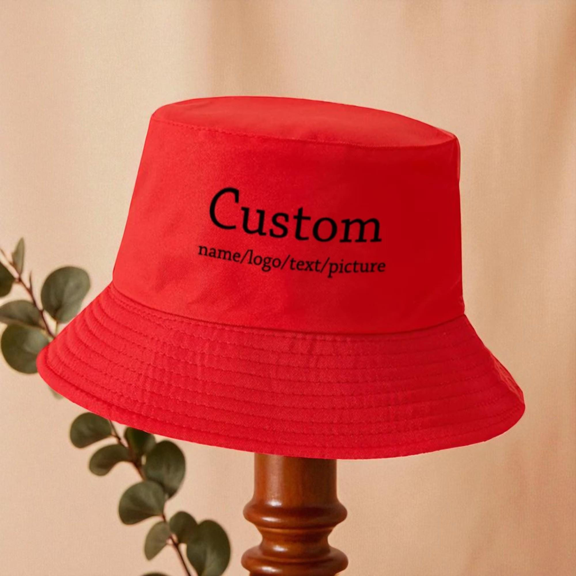 Embroidered Bucket Hat Cotton Polyester Foldable Sun Protection Summer Embroidered Bucket Hat – Sun Hat for Hiking, Camping, Travel  main image 2
