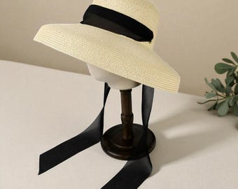Bloomingdale\'s Wide Brim Straw SunHat - Italy 3599_20220215130822.jpg main image 3