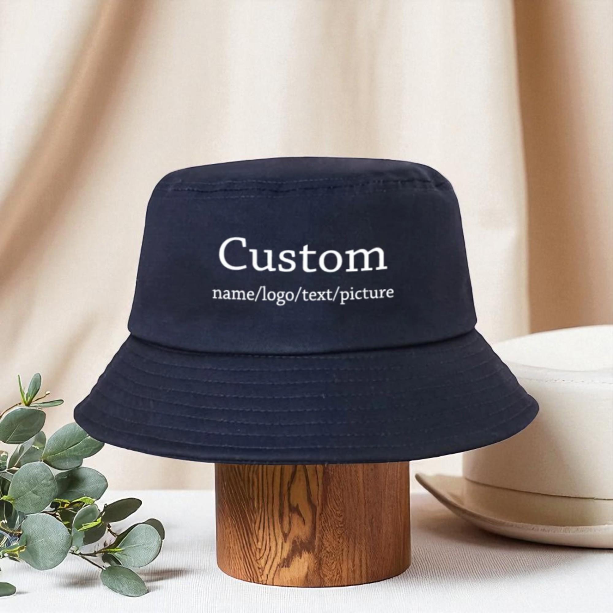 Embroidered Bucket Hat Cotton Polyester Foldable Sun Protection Summer Embroidered Bucket Hat – Sun Hat for Hiking, Camping, Travel  main image 3