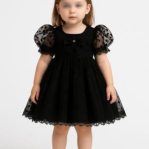 handmade black girl dress