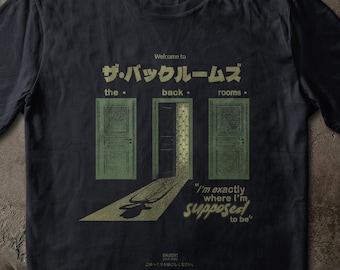 Backrooms Liminal Space Tee, Japanese Streetwear, Vaporwave Analog Horror, Creepypasta Merch