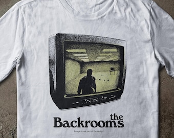 Liminal Space Yellow Room T-Shirt | Vintage CRT Horror Tee, Weirdcore Analog Horror