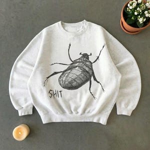 Cockroach Meme Sweatshirt, Kafka Metamorphosis Crewneck image 2