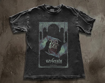 Camiseta con arte de vampiros Nosferatu / Camiseta con póster de vampiros góticos