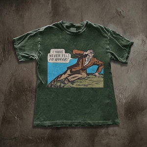 Chemise I Have Never Felt So Queer, t-shirt vintage Comic Meme, haut drôle fierté rétro pop art, ironique LGBTQ + streetwear image 2