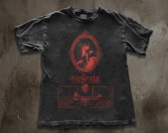 Camiseta con retrato vintage de Nosferatu / Camiseta con arte gótico de vampiros