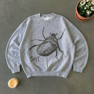 Cockroach Meme Sweatshirt, Kafka Metamorphosis Crewneck image 1