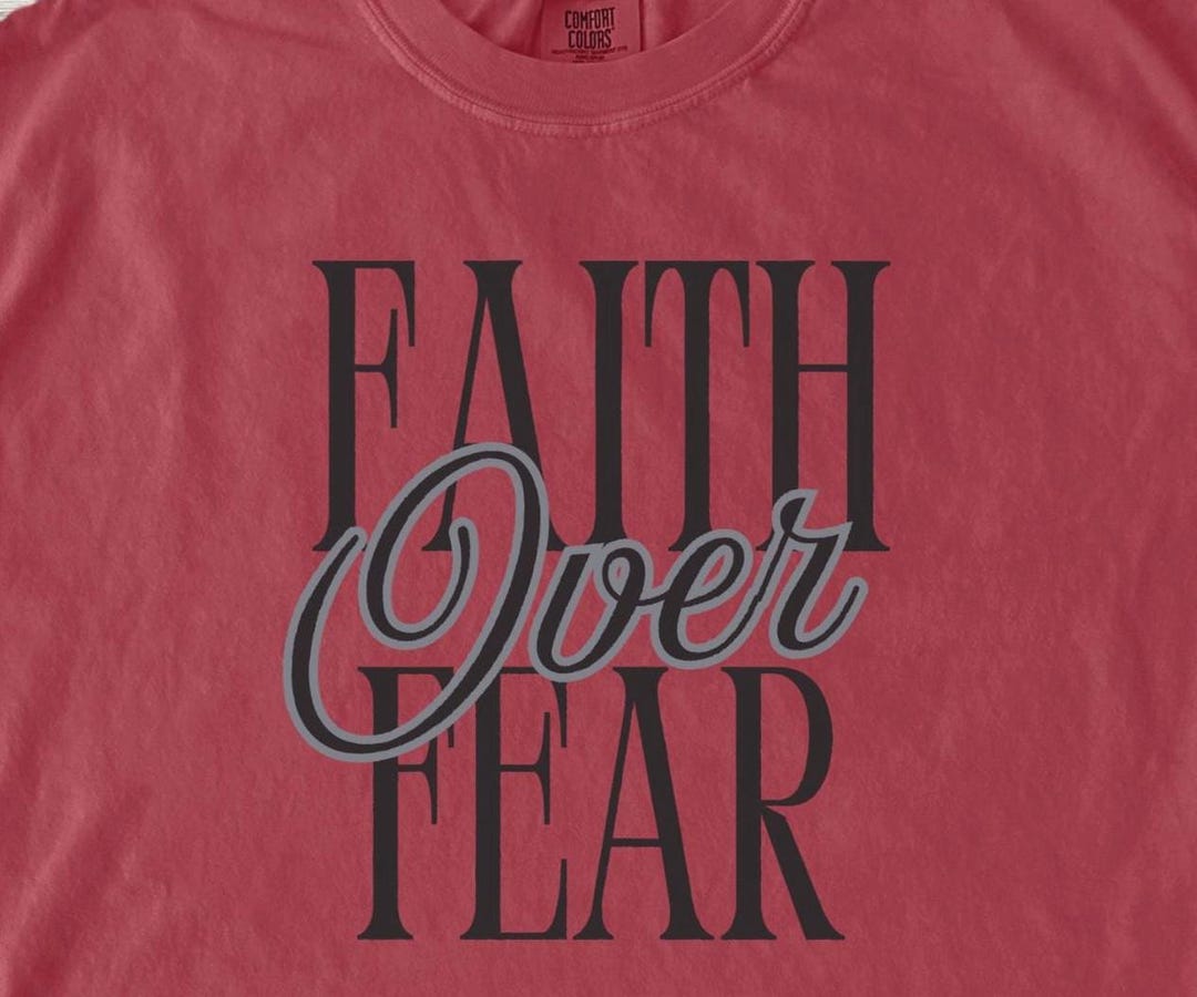 Faith Over Fear Mens Christian Shirt | Mens Christian Gifts, Faith ...