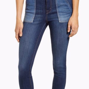 1822 Denim Blue Skinny Jeans Versatile Stretch