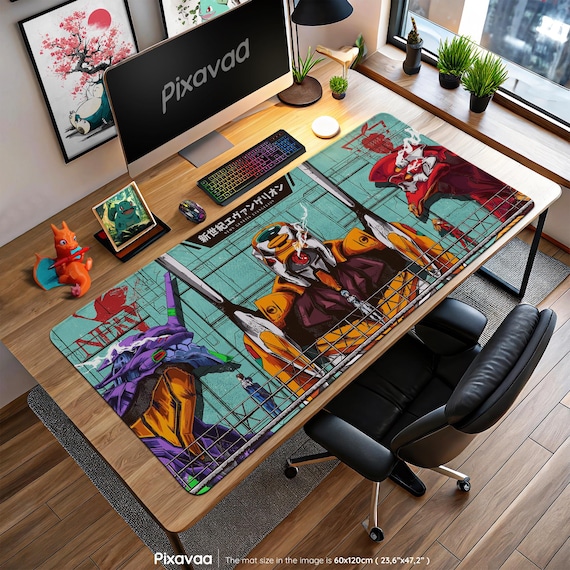 Evangelion EVA Unit Desk Mat – Neon Genesis Mecha Mouse Pad, NERV