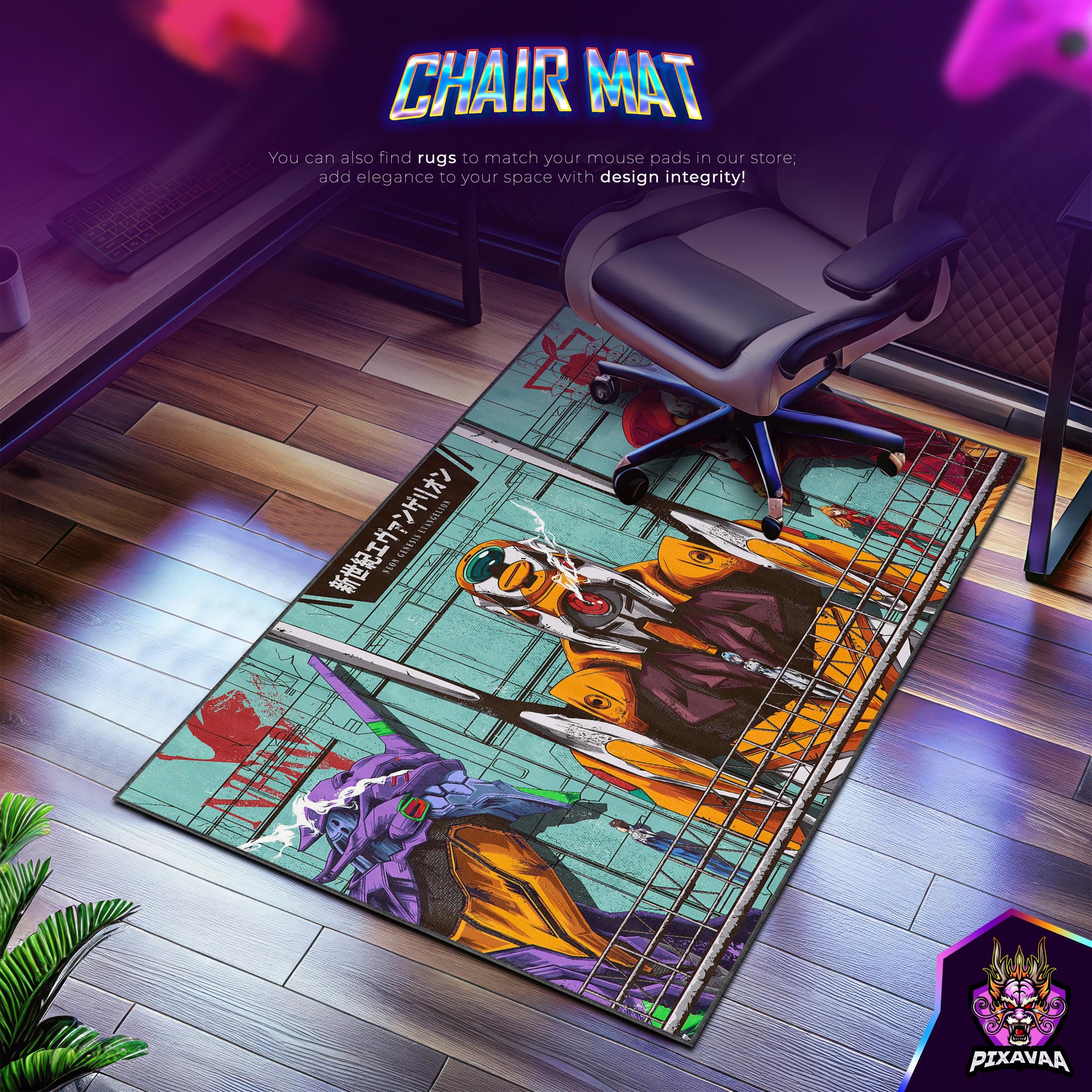 Evangelion EVA Unit Desk Mat – Neon Genesis Mecha Mouse Pad, NERV