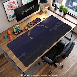 Risk of Rain Gaming Mouse Pad - Void Fields Sci-Fi Landscape Art, Roguelike Desk Mat, Indie Game Decor Gift