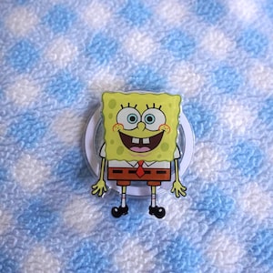Custom SpongeBob Phone Grip – Funny & Cute Cartoon Design