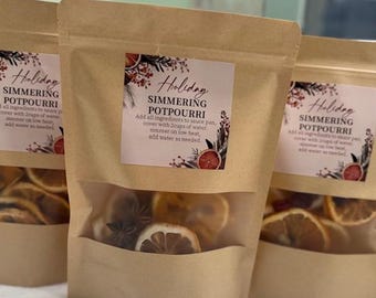 Popurrí navideño para aromatizar - Pinos frescos - De McCarthy Corp (Una bolsa de 1-2 oz)