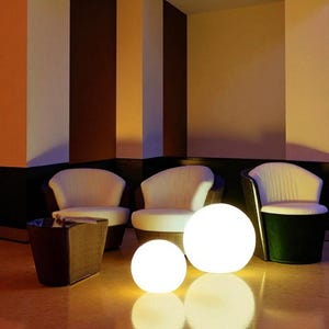 Modern LED Ball Floor Lamp | Minimalist Standing Light for Living Room, Bedroom, Outdoor Use | Ambient Home Decor Lighting Gift Idea