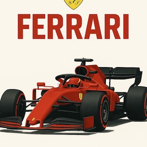 Ferrari Poster Digital download