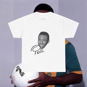 Camiseta de Pelé, leyenda del fútbol brasileño, camiseta de fanático del fútbol