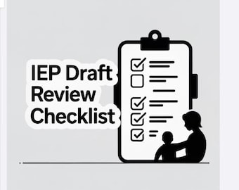 Parent-Friendly IEP Draft Review Checklist | Track Goals, Services & Accommodations