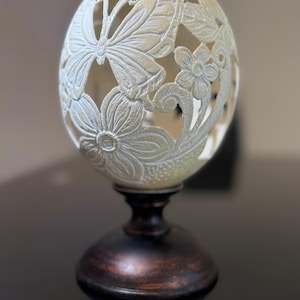 Carved Ostrich Eggs