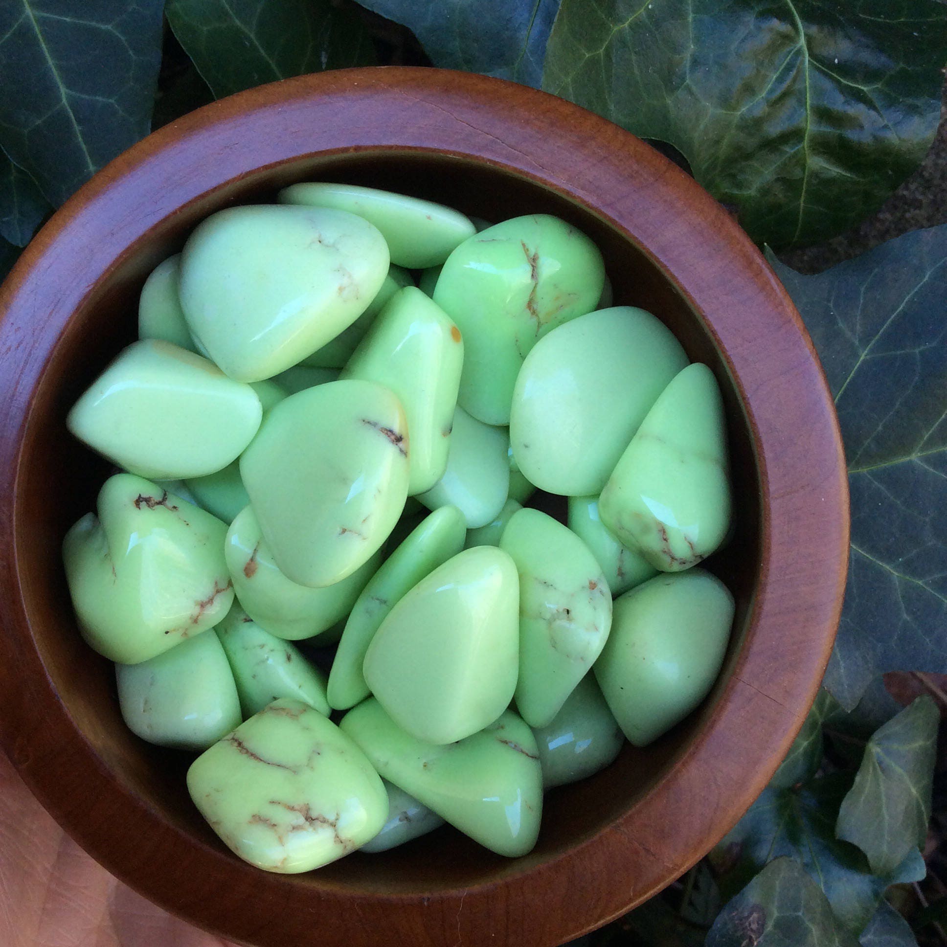 Bright Lemon Chrysoprase Citron SET of (2) Tumbles Australia // Ultim…