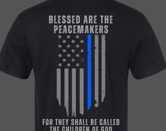 Camiseta «Benditos sean los pacificadores»: Regalo para personal de primeros auxilios, Comfort Colors.