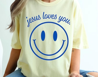Camiseta "Jesús te ama", Comfort Colors