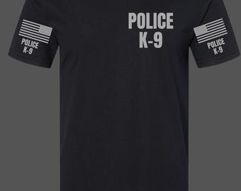 Camiseta de oficial de policía K-9 con colores cómodos: regalo para socorristas