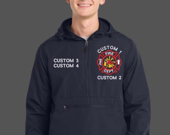 Sudadera ligera de bombero con bordado personalizado