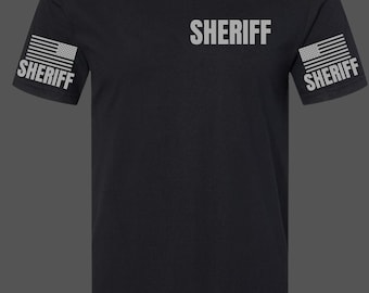 Camiseta de ayudante del sheriff, camiseta de policía de primera respuesta, colores cómodos