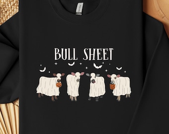 Bull Sheet Ghosts Halloween Shirt, Halloween Shirt, Halloween Sweatshirt, Fall Shirt, Cute Halloween Shirt, Pumpkin Shirt, Halloween Tee