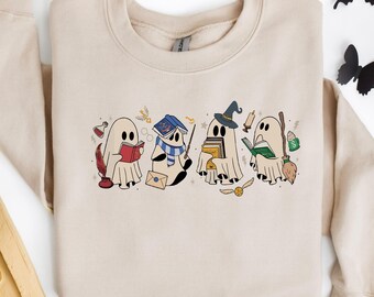 Halloween Ghost Wizards Shirt, Halloween Shirt, Halloween Sweatshirt, Fall Shirt, Cute Halloween Shirt, Pumpkin Shirt, Halloween Tee
