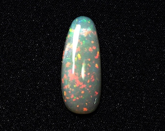 Australian Opal with Lively Red Orange Fire - 5.36 Carats - 24 x 10 x 4 mm