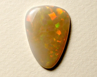 True Harlequin Australian Opal - Lively Fire! - 11.06 Carats - 26 x 19 x 4 mm