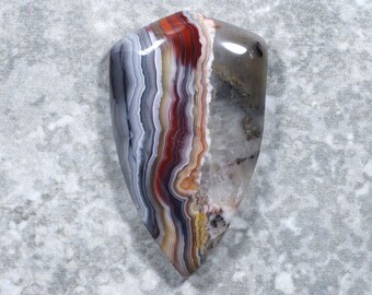 Rare Crazy Lace Agate Cabochon Top Quality Gemstone Hand Polish Loose Stone Semi Precious Stone For Jewelry 22 Ct 33 x 11 #5049 Very !!!