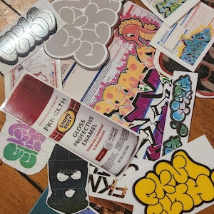 Graffiti Sticker Set – 20 High-Quality Waterproof Stickers & Decals – FKN CLTH