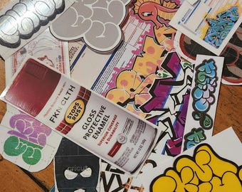 Graffiti Sticker Set – 20 High-Quality Waterproof Stickers & Decals – FKN CLTH