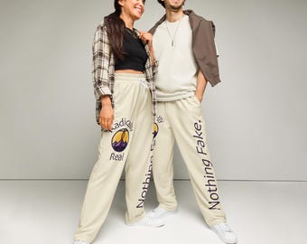 Pantalones deportivos de pierna ancha