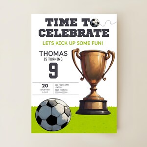 Football Party Invitation | Digital Download | Editable Canva Template