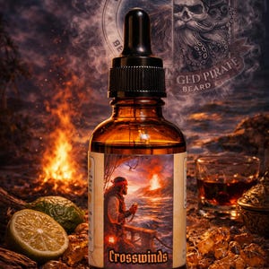 Crosswinds - Bergamot, Ozone, and Leather Beard Oil, Butter & Cologne