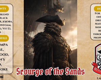 Scourge of the Sands - Nag Champa, Dragon's Blood, and Sandalwood Beard Oil, Butter & Cologne