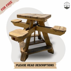 Printable Picnic Table Woodworking Plan – DIY Outdoor Furniture Build