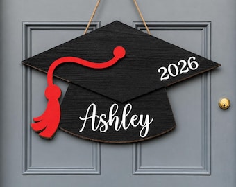 Personalized Graduation Sign, Senior 2026 Gift, Class of 2026 Decoration, Graduation 2-layer Wooden Sign