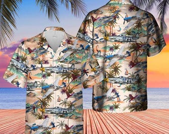 North American P-51 Mustang Baseball Jersey - Hawaiian shirt for men, dad husband veteran - T-shirt - Polo shirt