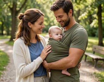 Baby Carrier Shirt for Dad - The Dad Shirt | Hands-Free Baby Carrier for Dad with Kangaroo Pouch | Engineered for Bonding