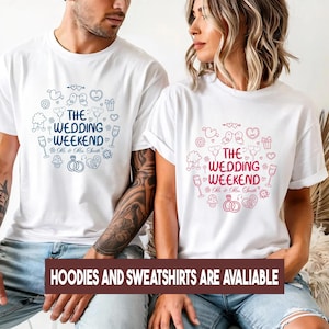 Custom Couple Wedding T-Shirts: Matching Bridal Party Graphic Tees