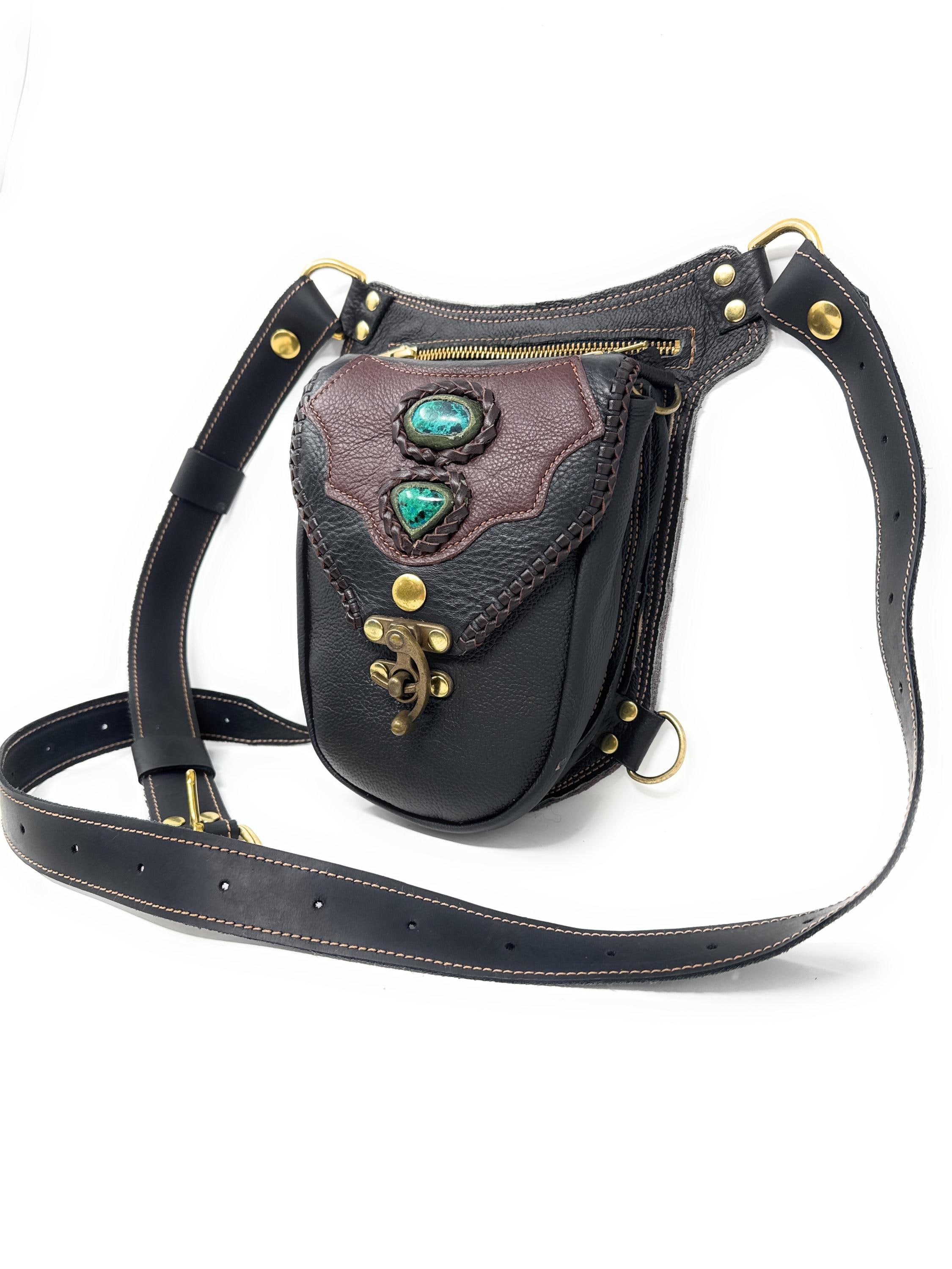 Handcrafted Leather Hip Bag, Pocket Belt, Utility Belt Bag  display picture 1
